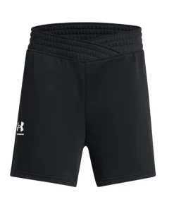 Under Armour Youth Girls Rival Terry CrossOver Shorts Black