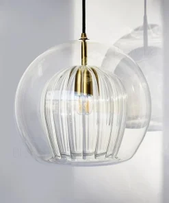 Ripple Glass Cocoon Pendant Light