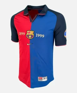 1999-00 Barcelona Home Shirt Centenary [Perfect] S
