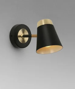 Thome Black & Gold Wall Lamp