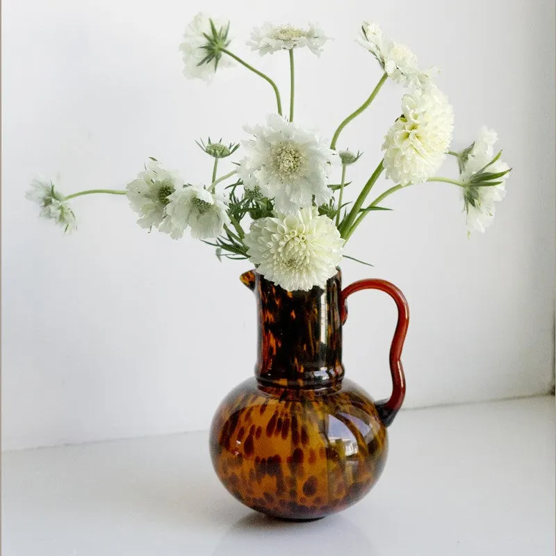Leopard Murano Glass Flower Vase - Image 3