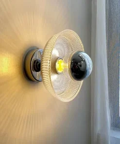 Blaze French Chrome Glass Wall LED Light