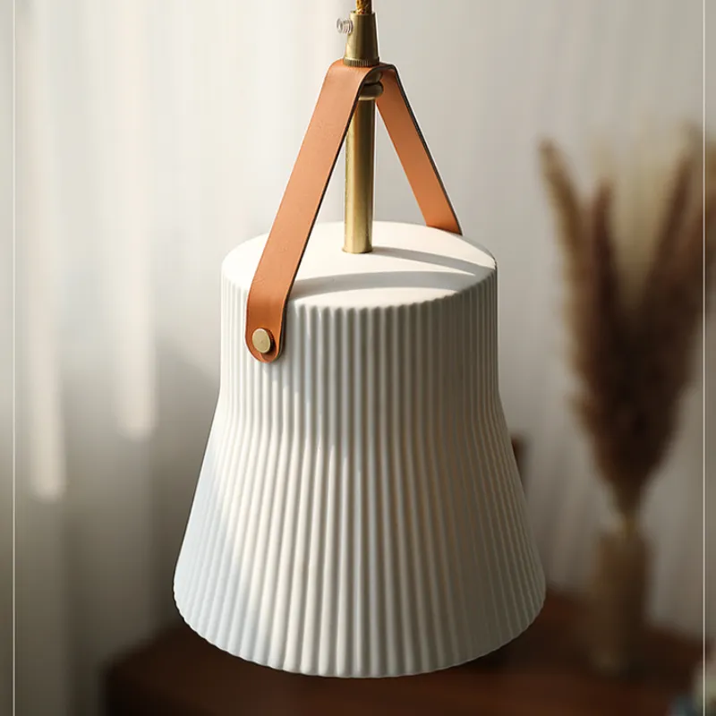 Gina Ridged Ceramic Pendant Lights - Image 3