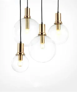 Satchi Clear Globe & Brass LED Bulb Pendant Light