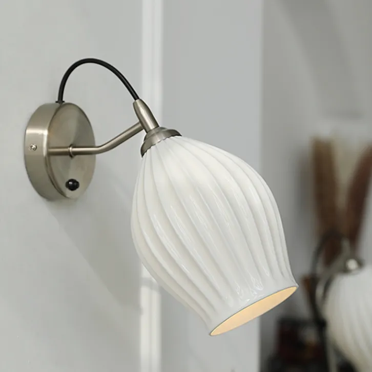 Paola Ceramic Minimalist Wall Sconce - Image 2