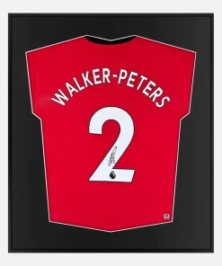 Framed Walker-Peters Signed Southampton Shirt, Red [Lite]