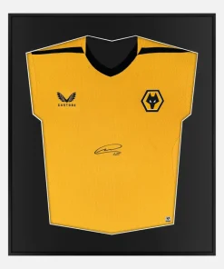 Framed Cunha Signed Shirt, Wolverhampton Wanderers [Lite]
