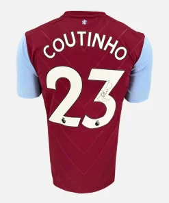 Philippe Coutinho Signed Aston Villa Shirt 2022-23 Home [23]