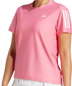 adidas Own The Run Short Sleeve Womens Running Top - Pink