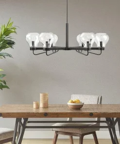 Devon Modern Chandelier with Bowl Shaped Shades