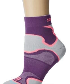 1000 MILE WOMENS   FUSION ANKLET-  PURPLE/GREY