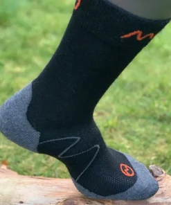 MOGGANS MERINO CREW SOCK - BLACK