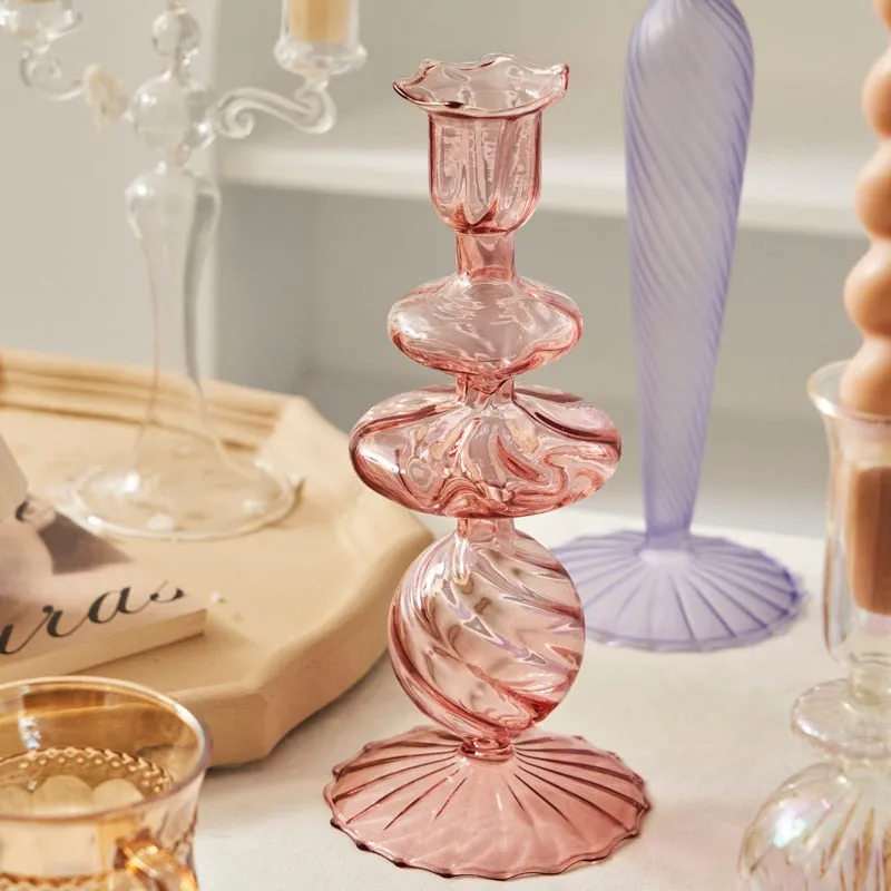 Rocco Vintage Glass Candle Holder Collection - Image 3