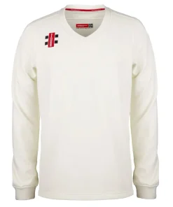 GRAY NICOLLS JUNIOR PRO PERFORMANCE CRICKET SWEATER - IVORY 503151