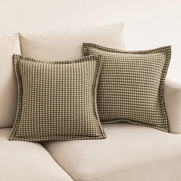 Nature's Houndstooth Pillow Cover - Image 3
