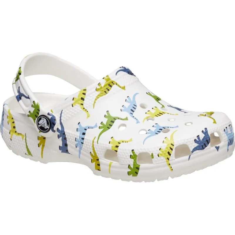 Crocs Boys Kids Classic Clog Character Print Dinosaur
