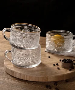 Vintage Texture Glass Mug