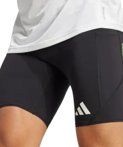 adidas Adizero Mens Short Running Tights - Black