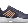 KSWISS GIRLS TENNIS COURT EXPRESS SHOE -GRAYSTONE/PEACH