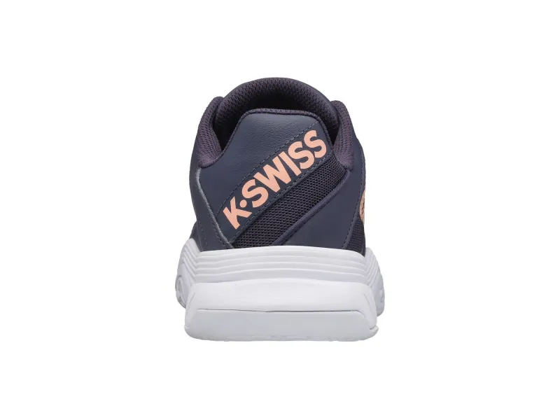 KSWISS GIRLS TENNIS COURT EXPRESS SHOE -GRAYSTONE/PEACH - Image 2