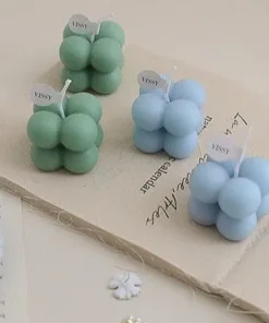 Mini Bubble Cube Decorative Candle