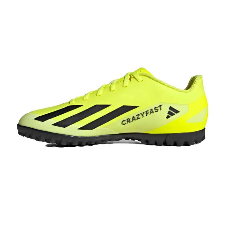 Adidas Adults Astro Turf X Crazyfast Club TF Team Solar Yellow/Core Black/Cloud White - Image 2