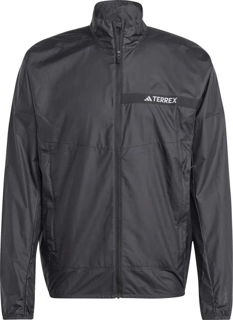 adidas Terrex Multi Wind Mens Running Jacket - Black - Image 3