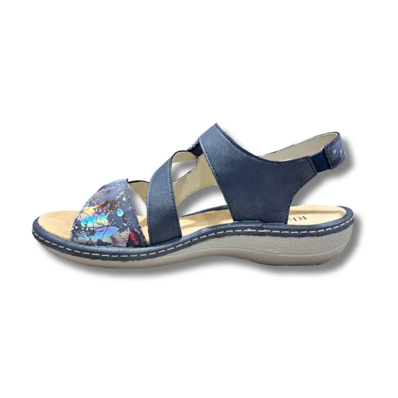 Redz Womens Sandal Y21002 Navy/Multi - Image 2