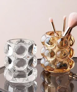 Bubble Cup Glass Desktop Organizer