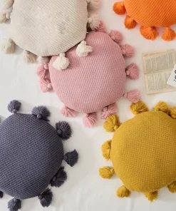 Cami Round Tassel 15 inch Pillow