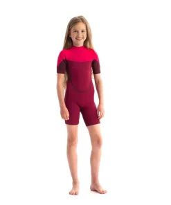 JOBE GIRLS BOSTON SHORTY 2MM FULL WETSUIT - HOT PINK