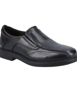 Hush Puppies Boys School Shoe Toby Senior Black