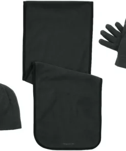 Craghoppers Essentials Fleece Hat Gloves And Scarf Set - Black