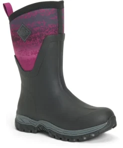 Muck Boots Arctic Sport Mid Wellington Boots Black/Magenta