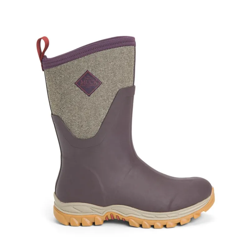 Muck Boots Arctic Sport Mid Wellington Boots Wine - Image 2