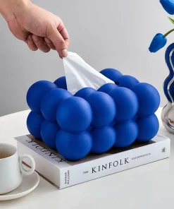Ball Shape Ceramic Tissue Storage Box Organizer