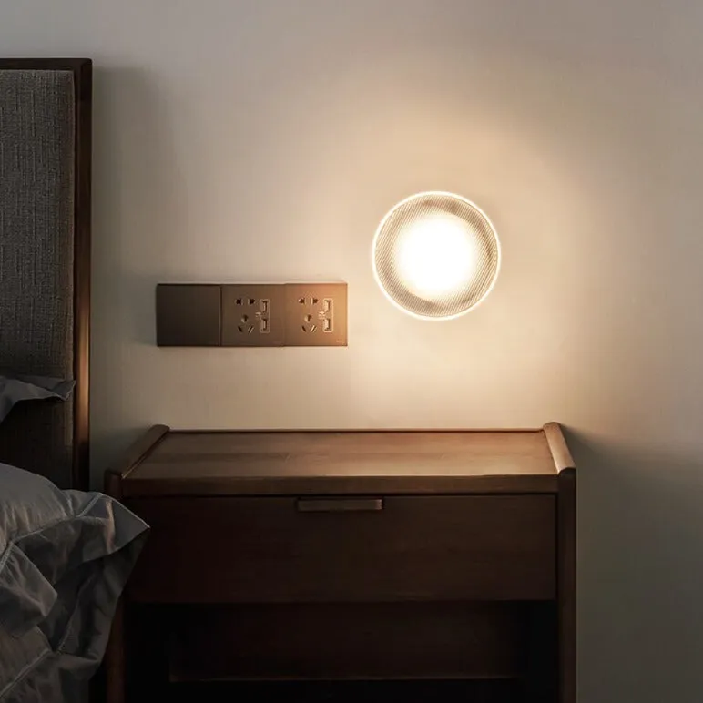 Tap Textured Glass & Metal Wall Lamp - Image 3