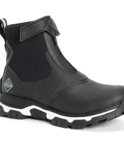 Muck Boots Apex Mid Zip Wellington Black/White