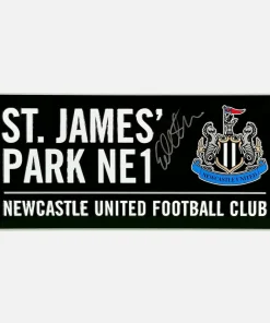 Eddie Howe Signed Stadium Sign Newcastle United
