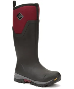 Muck Boots Arctic Ice Tall Wellingtons Black/Maroon