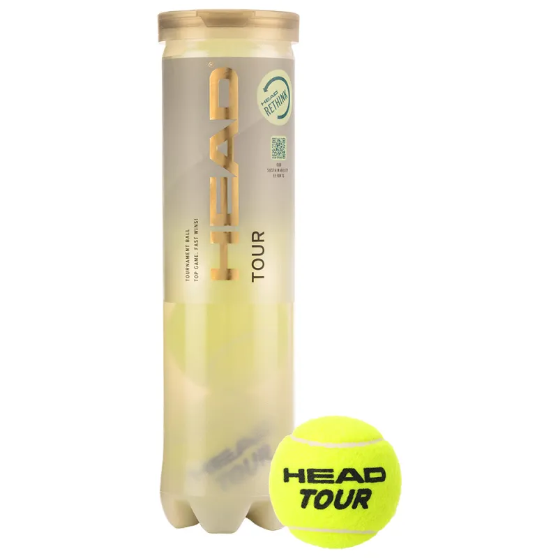 HEAD TOUR TENNIS BALL - TUBE OF 4