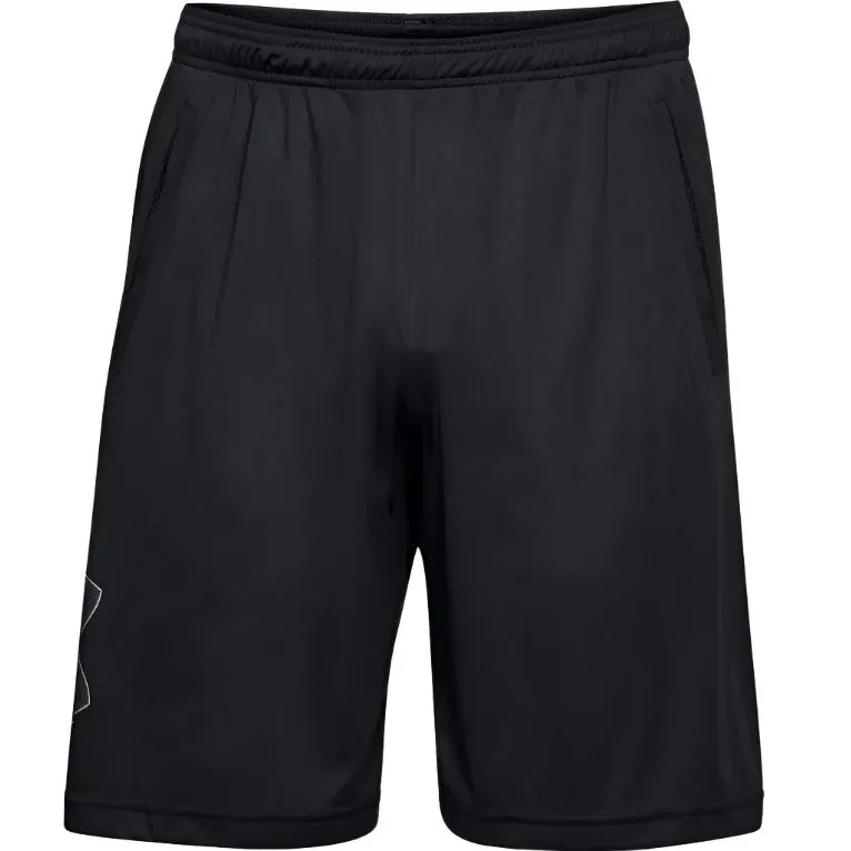 Under Armour Mens UA Tech Graphic Shorts Black - Image 3