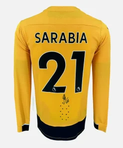 Pablo Sarabia Signed Wolves Shirt 2022-23 Home [21]