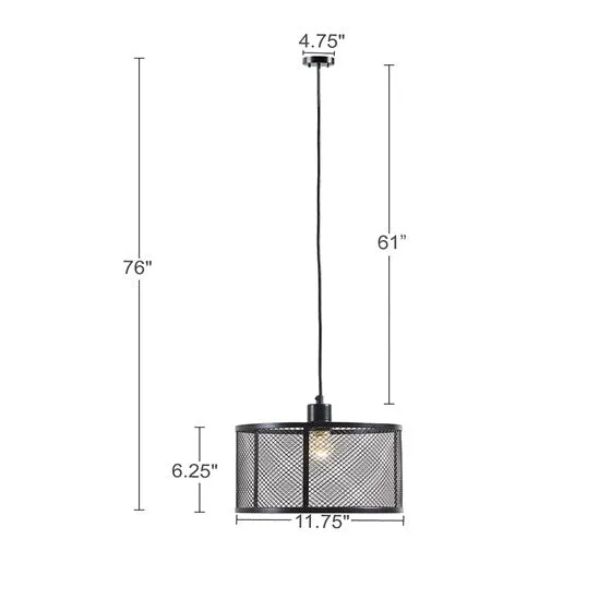 Jaxson Metal Mesh Pendant Lamp - Image 3