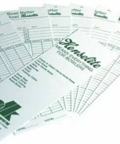 HENSELITE BOWLS SCORE CARD (PACK100) WHITE