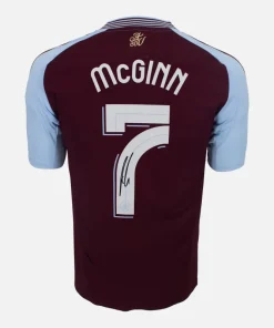 John McGinn Signed Aston Villa Shirt 2024-25 Home [7]
