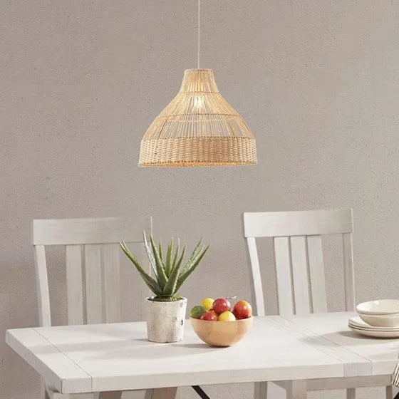 Wren Bell Shaped Bamboo Pendant Lamp