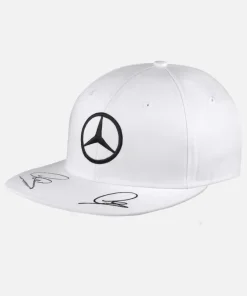 Lewis Hamilton Signed Mercedes AMG Petronas F1 Team Cap [White]