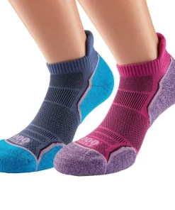 1000 MILE WOMENS  RUN SOCKLET - TWIN-PACK