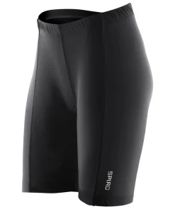 SPIRO WOMENS PADDED CYCLE SHORT - BLACK (S187F)